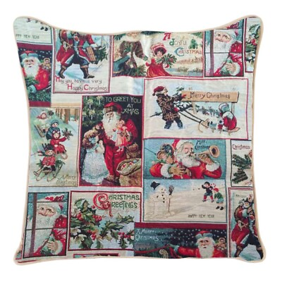 #ad Tapestry Pillowcase Cushion Cover Xmas Santa Designs $19.99