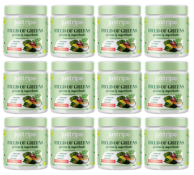 #ad 12pk Just Ripe Field of Greens Super Greens Powder Smoothie Mix for Boost Energy $319.95