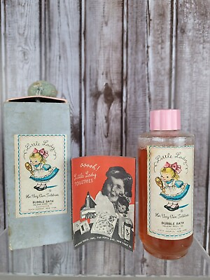 #ad Vintage Little Lady Toiletries Bubble Bath 1950s Helene Pessl $25.00