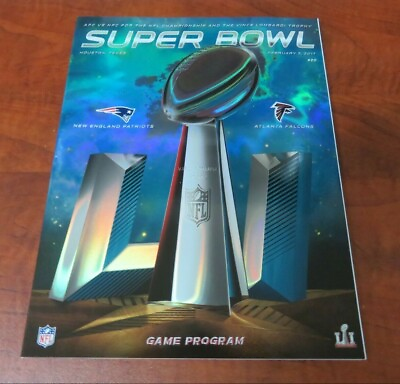 #ad NFL 2017 Super Bowl LI Game Program New England Patriots vs. Atlanta Falcons $19.99