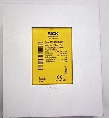 #ad Special Price for SICK Safety Relay FX3 XTIO84002 FX3 XTI084002 1044125 V1.13.0 $198.00
