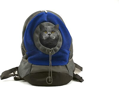 #ad Ingeniuso Outdoor Pet Carrier Backpack for Small Dogs Cats Puppies Blue Medium $24.95