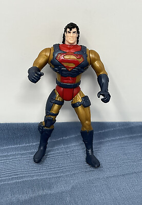 #ad 1996 Vintage Kenner Superman Man Steel Solar Suit Figure 5” SAVE IF YOU BUY 2 $13.99