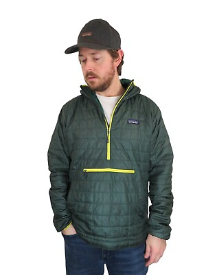 #ad Patagonia Nano Puff Bivy Pullover Hoody Jacket Mens Sz Large Coat Quilted Parka $202.99