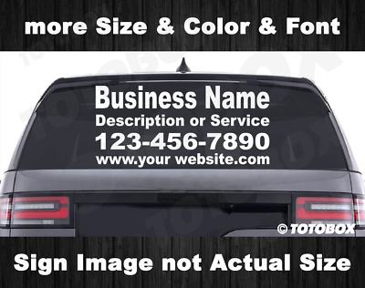 #ad Lettering Custom Sign Decal Sticker Auto Sign Decals Business Sign Decals $48.50