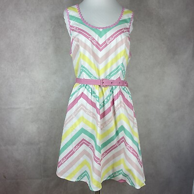 #ad Loungefly Stitch Shoppe X Barbie Chevron Olivia Tank Dress Women#x27;s Size 1X $35.00