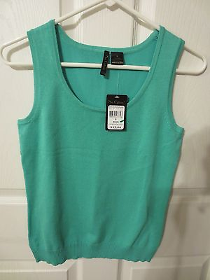 #ad NWT Nue Options misses lightweight Top Size S Green MSRP $32.00 $8.00