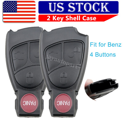 #ad 2 Key Shell for 2000 2001 2004 Benz SLK230 2001 2002 2004 SLK320 Fob Case $11.99