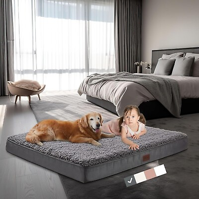 #ad Dog Bed Large Orthopedic Memory Foam Pet Sofa Cushion Removable Cover NEW $49.99