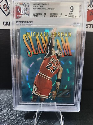 #ad 1996 97 Z Force Slam Cam Michael Jordan #SC5 BGS 9 AU $3499.00