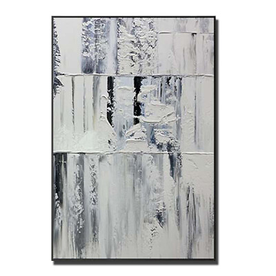 #ad Fashion Abstract 3D Oil Painting On Canvas Hand Paint Thick Oil Canvas Painting $99.00