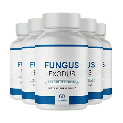 #ad 5 Pack Fungus Exodus Pills Supports Strong Healthy Natural Nails 300 Capsules $64.95