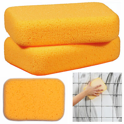 2 Pc Extra Large Car Wash Foam Sponges Eraser Absorbent Expanding Grout Cleaning $9.97