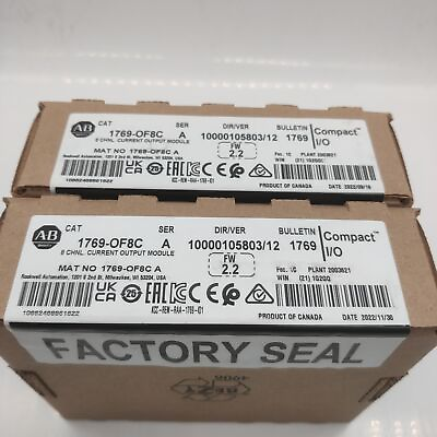 #ad New Factory Sealed AB 1769 OF8C A CompactLogix 8 Pt A O Current Module 1769OF8C $855.00