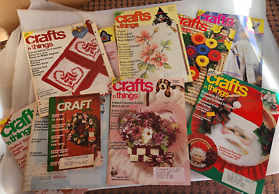 #ad Lot of 12 1980#x27;s amp; 90#x27;s Crafts N Things Magazines $13.99