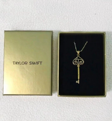 #ad Taylor Swift Vintage Fearless Key Necklace with Hollow Out Design with Box Unise $19.00