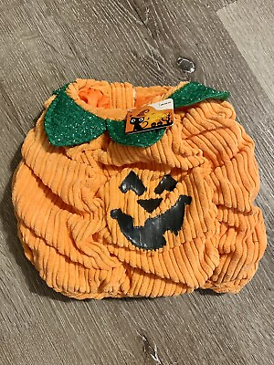 #ad Halloween Costume Jack O Lantern Pumpkin for Cat or Dog Pet S Small Orange NWT $6.80