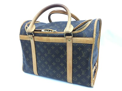 #ad #ad Auth Louis Vuitton Monogram SAC Chien 40 Dog Pet Carrier Bag 1L010060nquot; $1399.00