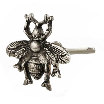 #ad Handmade Antique Style Silver Bee Aluminium Drawer Knob $54.55