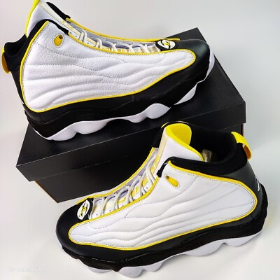 #ad Air Jordan Pro Strong Men#x27;s US 13 White Yellow Black Nike Retro Sport Basketball $117.00