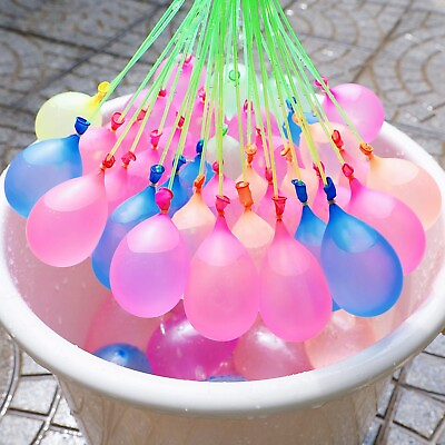 #ad 20 Packs 2220 pcs Instant Water Balloons Self SealingQuick Fill FREE NOZZLE $48.99