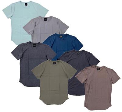 #ad Cuts Clothing Men#x27;s Elongated Crew Neck Signature Slim Fit PYCA Pro Tee T Shirt $29.99