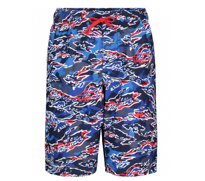 #ad new UNDER ARMOUR boy#x27;s HYPER CAMO VOLLEY SWIM SHORTS sz L youth trunks blue YLG $21.90