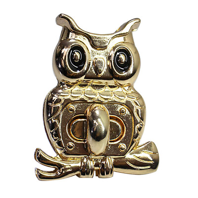 #ad 2 Sets DIY Owl Shape Clasp Twist Lock Metal Turn Lock Bag Purse Buckles Handbag $6.99