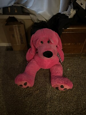 #ad Jumbo Giant Valentine’s Day Dog Stuffed Animal Soft Plush Huge Dog Plush Toy $89.99