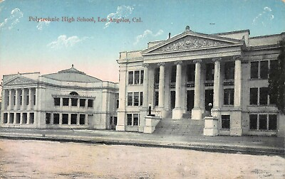 #ad Polytechnic High School Los Angeles California Early Postcard $12.00