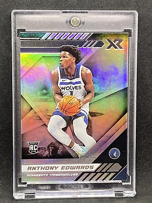 #ad Anthony Edwards RARE ROOKIE RC HOLO FOIL REFRACTOR SSP INVESTMENT CARD MVP $38.69
