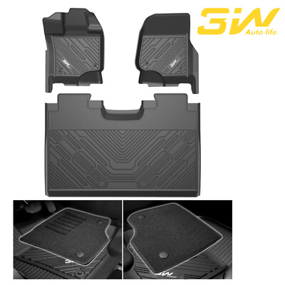 #ad 3W Floor Mats amp; Front Carpet For Ford F150 F 150 SuperCrew Cab 2015 2024 Liners $139.99