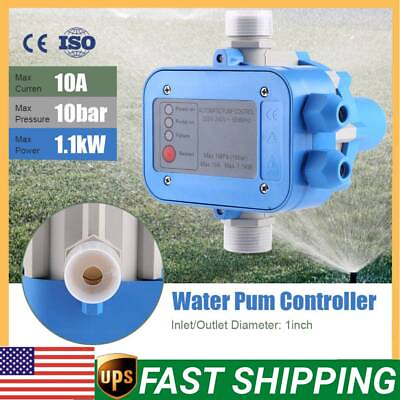 #ad Electronic Automatic Water Pump Pressure Controller Auto Control Switch USA $32.29