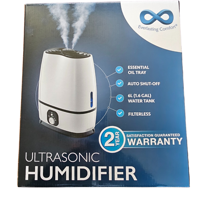#ad Ultrasonic Cool Mist Humidifiers for Bedroom 6L Quiet Filterless. Oil Tray C $44.93