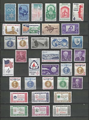 #ad 1960 US Year Set Mint Commemorative Postage Stamps SC #1139 1173 $3.29