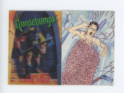 #ad Goosebumps Promo Card and VHS 3D Card 2 Cards Terror Towers Topps 1996 $36.70