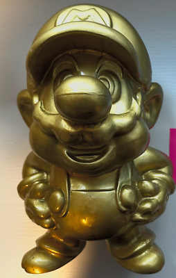 #ad Nintendo Gold Super Mario Statue US seller early 90s Japan not for resale $499.00
