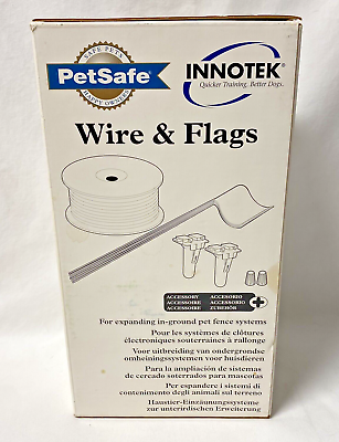 #ad PetSafe Fence Wire amp; Flag Kit Expand Dog Fence 50 Boundary Flags amp; 500#x27; Of Wire $20.00