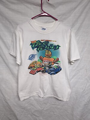 #ad VINTAGE 1998 Frog Follies Size Large Shirt Tee 24th Annual Eville Iron Size M $23.63