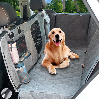Hanjo Pets Car Dog Cover Back Seat Car Hammock for Dogs Waterproof Dog Car S $64.99