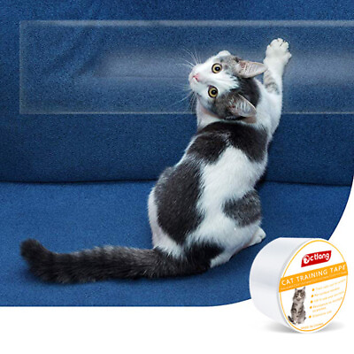 #ad cat scratching pads Sticky Paws Tape Cat Scratch Sticky Tape Rug Tape Carpet $10.95