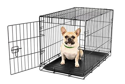 #ad Carlson Pet Products SECURE AND FOLDABLE Single Door Metal Dog Crate Small $49.31