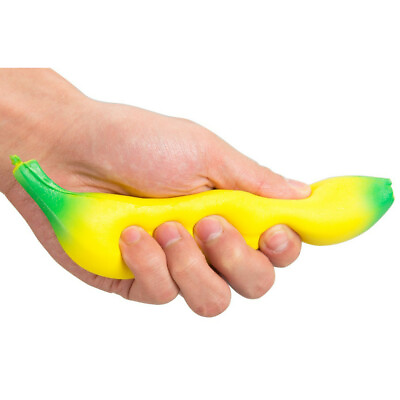 #ad Slow Rising Squishy Banana Wrist Hand Pad Rest Kids Toy Charm Home Decoration $5.06