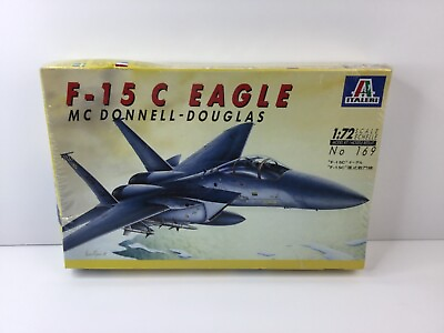 #ad Italeri F 15 C Eagle MC Donnell Douglas 1:72 Scale Model Plane Kit #169 New $15.00
