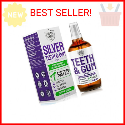 #ad SILVER GRADE Teeth amp; Gum Spray for Dogs and Cats ● Dental Formula for Dog Mouth $33.10