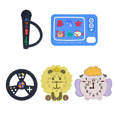 #ad Baby Teether Toys Various Cute Animal Shape Silicone Toddler Teething Chew Toys $9.17