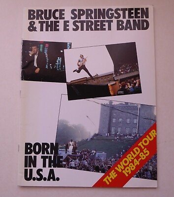 #ad Bruce Springsteen amp; The E Street Band 1984 85 World Tour Born In the USA Program $13.10