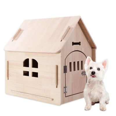 #ad Dog House Indoor with Roof for Smalledium Dogs Small Dog House Breathable M $83.68