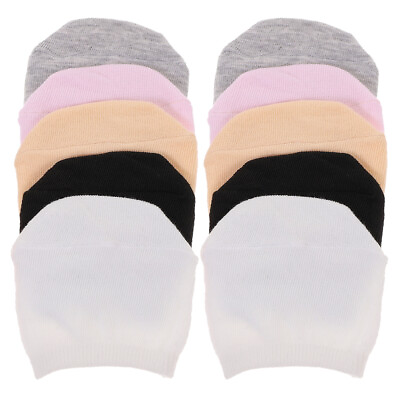 #ad 5 Pairs of Socks Cotton half socks for women Toe Topper Liner Socks Toe Socks $10.89