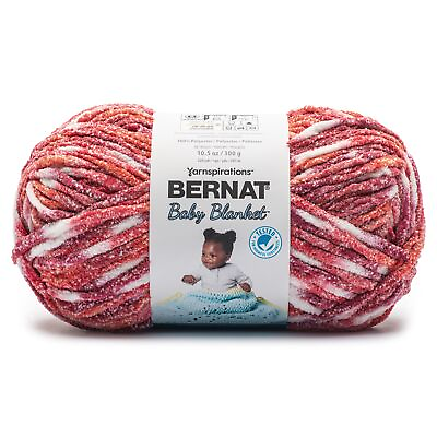 #ad Bernat Baby Blanket Big Ball Yarn Red Ribbon 2 Pack $27.53